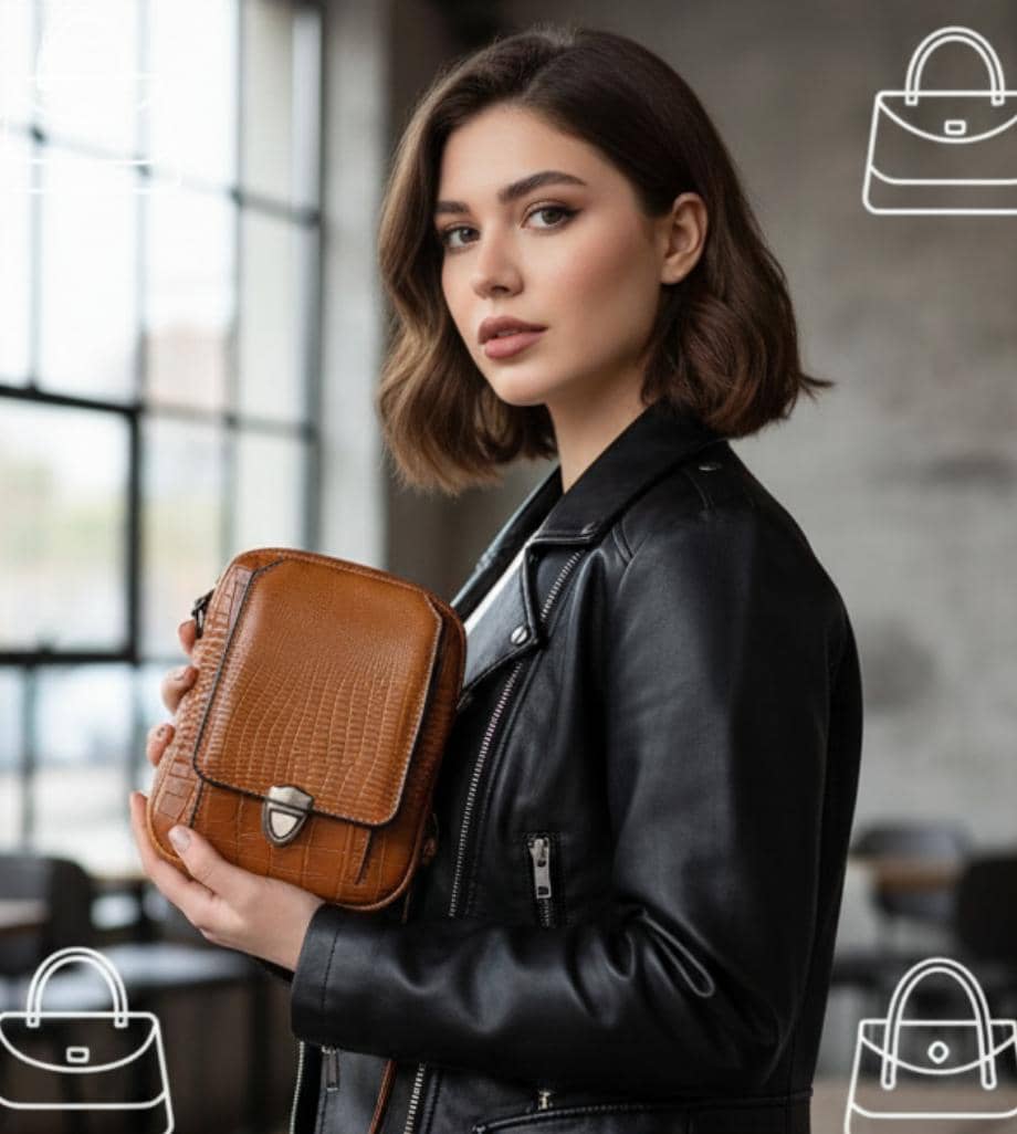 کیف دوشی چرم ترک وارداتی